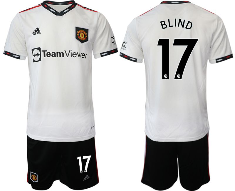 Men 2022-2023 Club Manchester United away white 17 Soccer Jersey